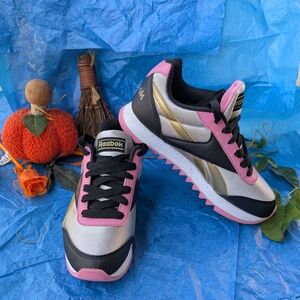 Reebok Women's Pink and Gold Sneakers